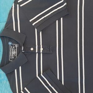 Wrangler Men's L Vintage Wash Cotton Polo Style Short Sleeve Shirt